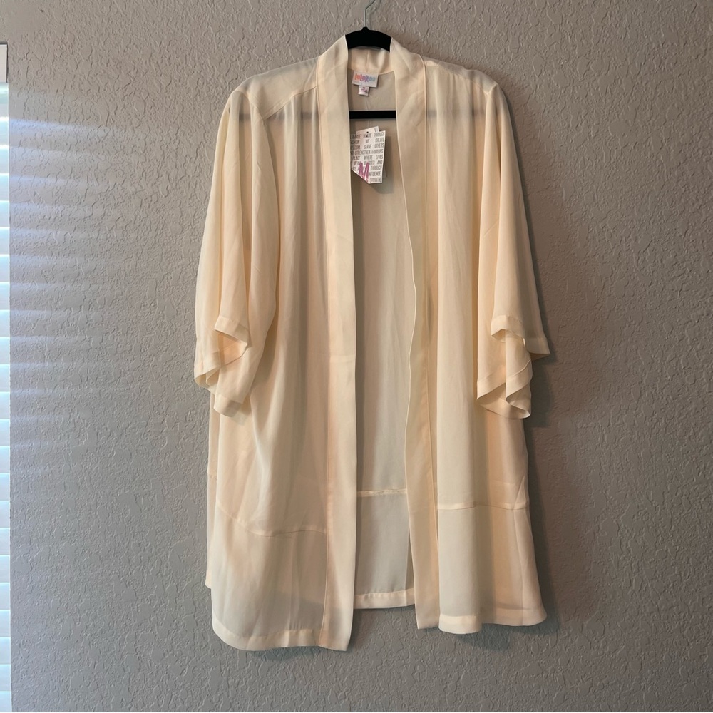 LULAROE Long Beach Kimono Cardigan Open Front Swimsuit Cover Up BREEZY NWT #136